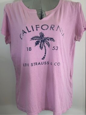 Levi's Light Pink California Palm Graphic Tee